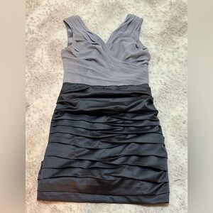 Express Gray and Black Mini Dress
